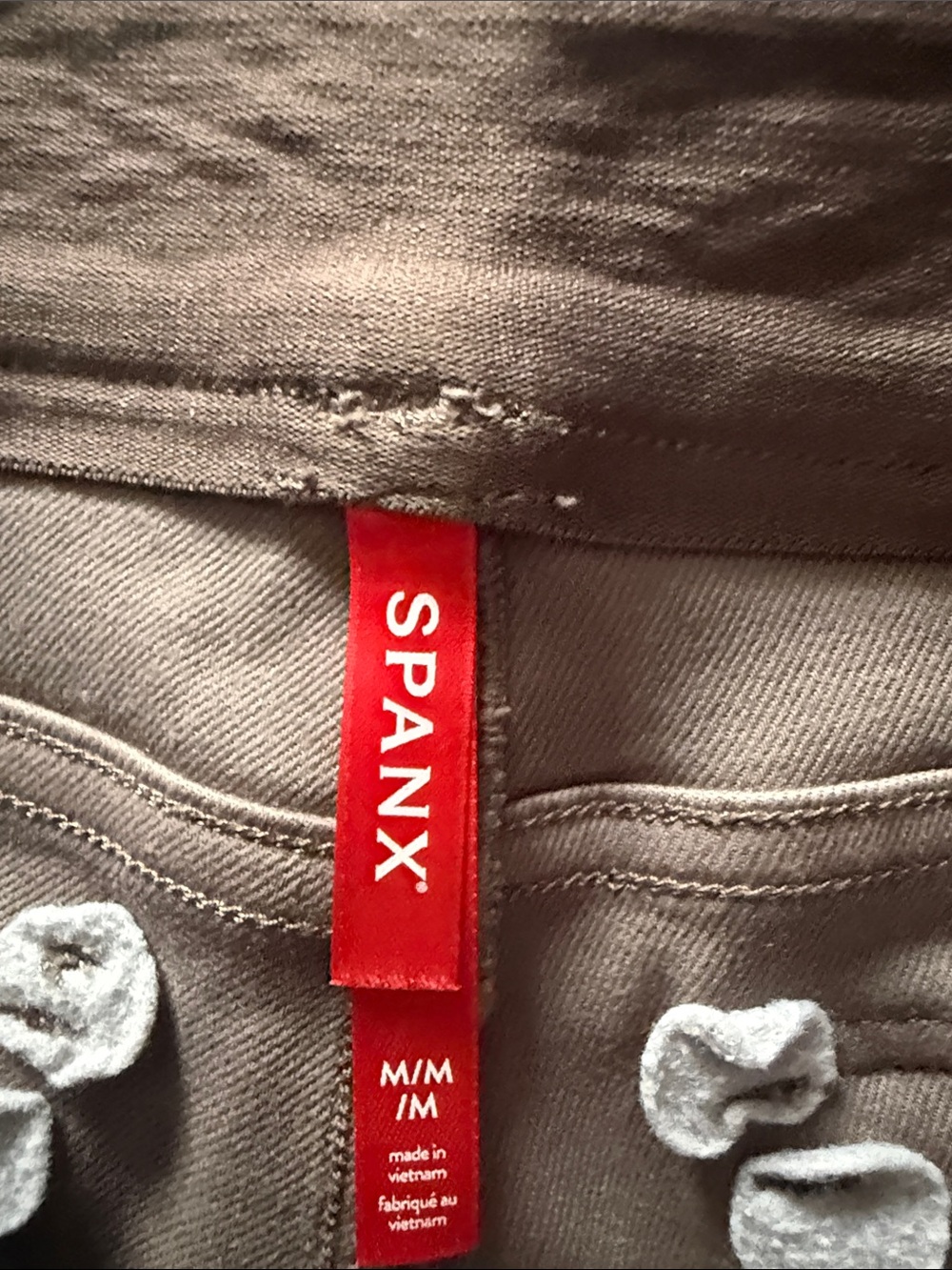 SPANX Taupe Jeggings - Sleek Neutral Stretch Pants - Picture 2 of 5